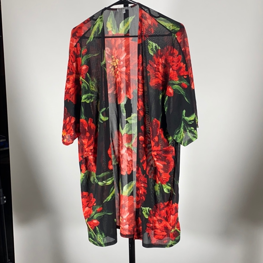 Floral Sheer wrap/top